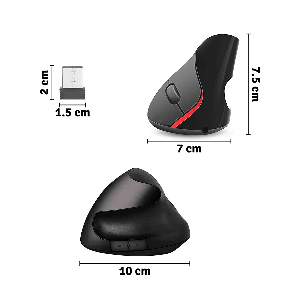 Miniatura 3 de Mouse Ergonomico Vertical M89